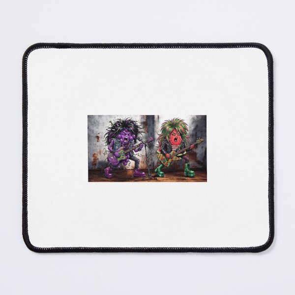Item preview, Grape and Watermelon Fruit Punk Rock Band  designed and sold by TheModernMuslimchibi&more .