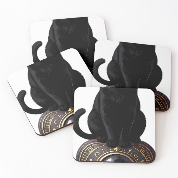 Item preview, Gothic Black Cat Obsidian Planchette designed and sold by IllumeInk.