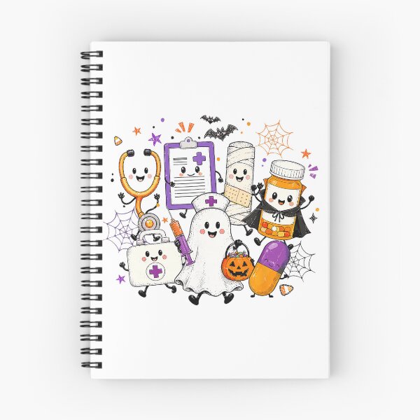 Item preview, Cute Medical Ghosts Halloween Healthcare Crew designed and sold by VioletNance.
