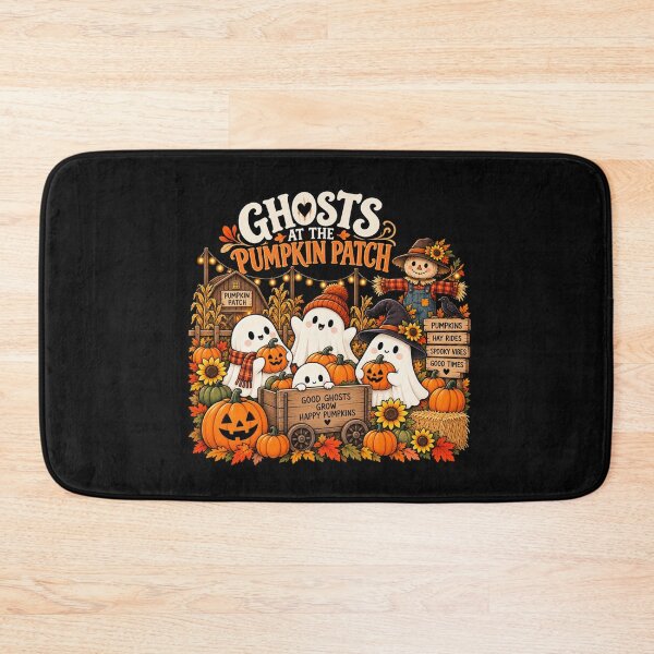 Item preview, Ghosts at the Pumpkin Patch – Cute Halloween Ghosts & Pumpkins designed and sold by RJACreative.