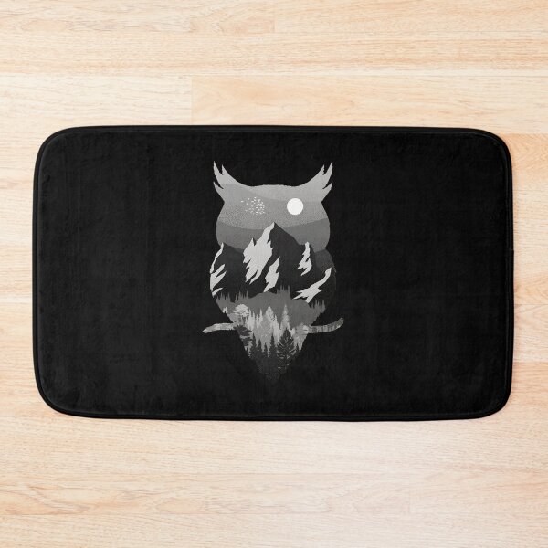 Item preview, Owl Mountain Forest Night Landscape Art designed and sold by sotospor.