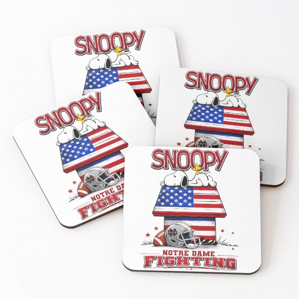 Item preview, Snoopy Notre Dame Fighting American Football Dog House designed and sold by RetroAGarage.