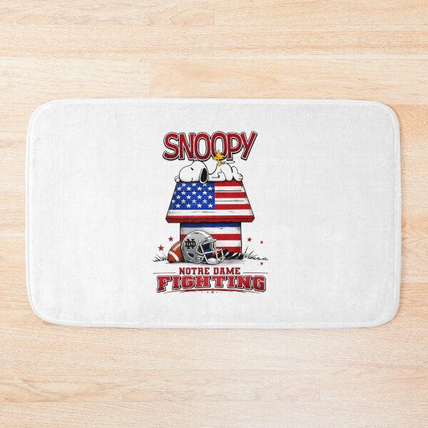 Item preview, Snoopy Notre Dame Fighting American Football Dog House designed and sold by RetroAGarage.