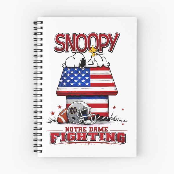 Item preview, Snoopy Notre Dame Fighting American Football Dog House designed and sold by RetroAGarage.