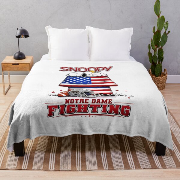 Item preview, Snoopy Notre Dame Fighting American Football Dog House designed and sold by RetroAGarage.