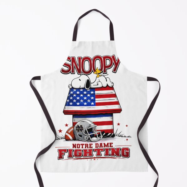 Item preview, Snoopy Notre Dame Fighting American Football Dog House designed and sold by RetroAGarage.