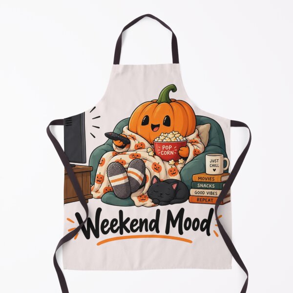 Item preview, Pumpkin Watching TV Weekend Mood – Cozy Autumn Halloween Pumpkin Movie Night designed and sold by Sanika arts .