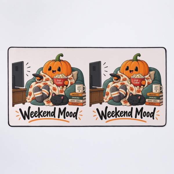 Item preview, Pumpkin Watching TV Weekend Mood – Cozy Autumn Halloween Pumpkin Movie Night designed and sold by Sanika arts .