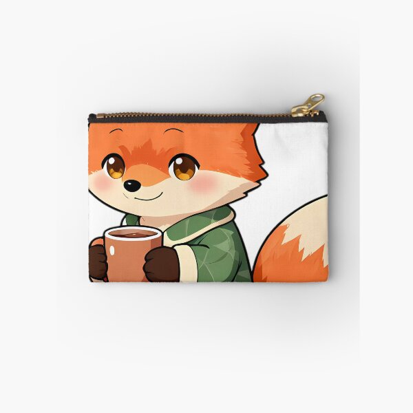 Item preview, Cute Red Fox Cub in Forest Green Pajamas with Spiced Cocoa designed and sold by pumsquare.