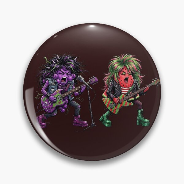 Item preview, Grape and Watermelon Fruit Punk Rock Band  designed and sold by TheModernMuslimchibi&more .