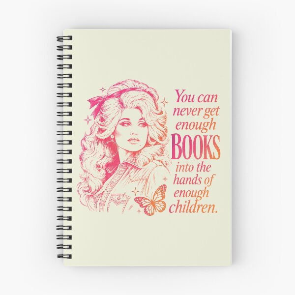 Item preview, You Can Never Get Enough BOOKS Into The Hands Of Enough Children Retro Dolly Quotes designed and sold by Kovav.