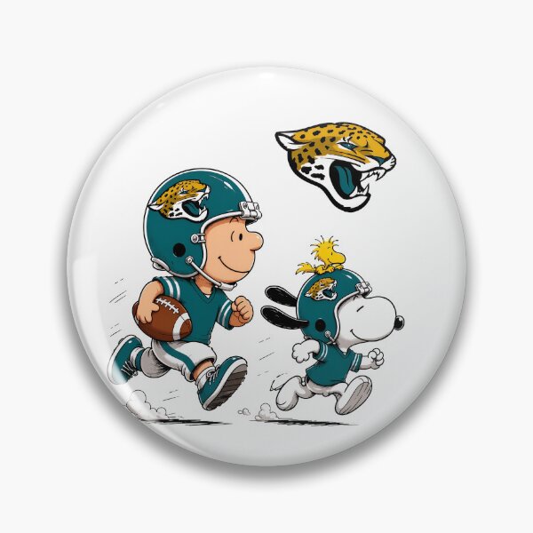 Item preview, Peanuts Football Duo with Jaguar Flair designed and sold by RetroAGarage.