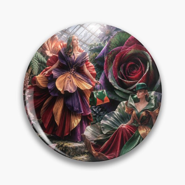 Item preview, High-Fashion Botanical Greenhouse Fantasy with Floral Couture Models designed and sold by KingsArtworx 2.