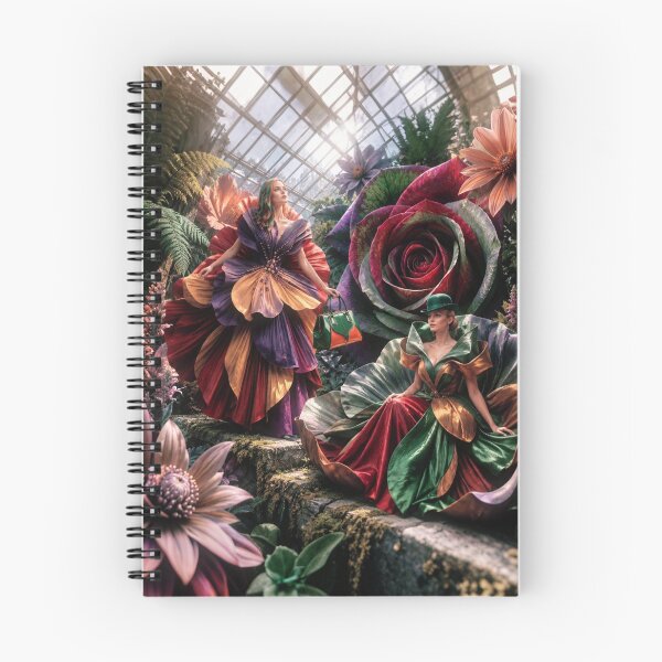 Item preview, High-Fashion Botanical Greenhouse Fantasy with Floral Couture Models designed and sold by KingsArtworx 2.