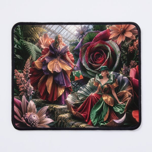 Item preview, High-Fashion Botanical Greenhouse Fantasy with Floral Couture Models designed and sold by KingsArtworx 2.