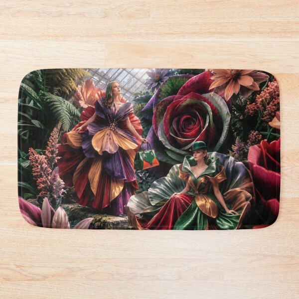 Item preview, High-Fashion Botanical Greenhouse Fantasy with Floral Couture Models designed and sold by KingsArtworx 2.