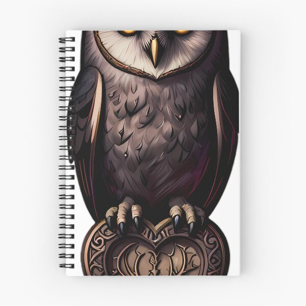 Item preview, Gothic Barn Owl Antique Oak Planchette designed and sold by IllumeInk.