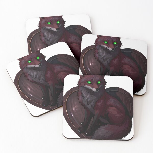 Item preview, Gothic Red Fox Velvet Planchette designed and sold by IllumeInk.