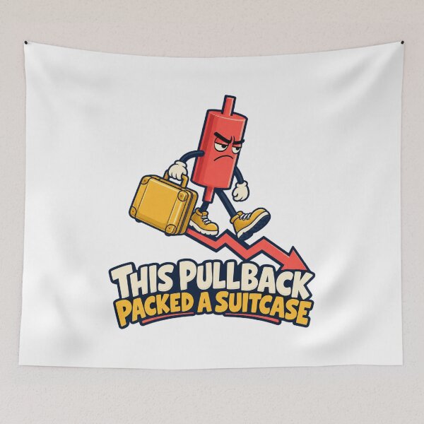 Item preview, This Pullback Packed a Suitcase Trading Humor designed and sold by Bikivuno.