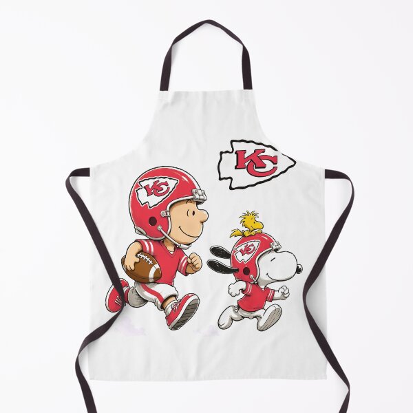 Item preview, Charlie Brown Snoopy KC Chiefs Football  designed and sold by RetroAGarage.