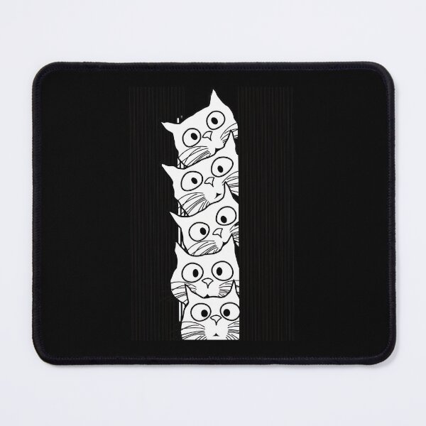 Item preview, Peeking Cats Stripe Vertical Art designed and sold by helencacu.
