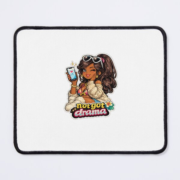 Item preview, Not My Drama Gift - Dark Skin Girl designed and sold by RedRubyBubble.