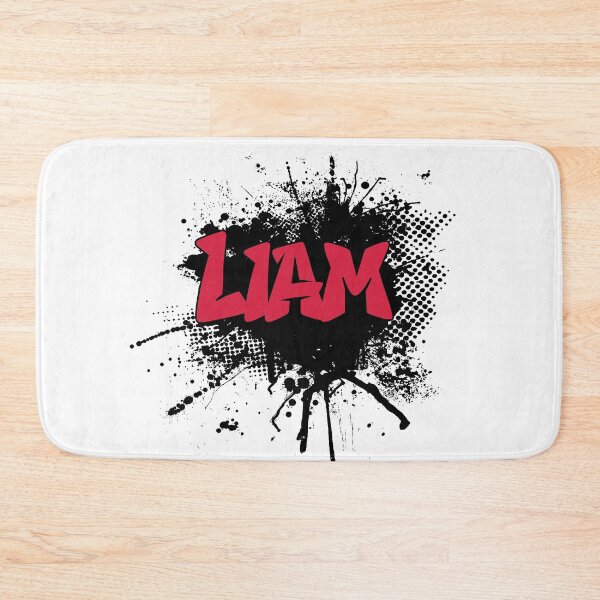 Artikelvorschau, Liam Name Gift Red Graffiti Name entworfen und verkauft von aligchi.