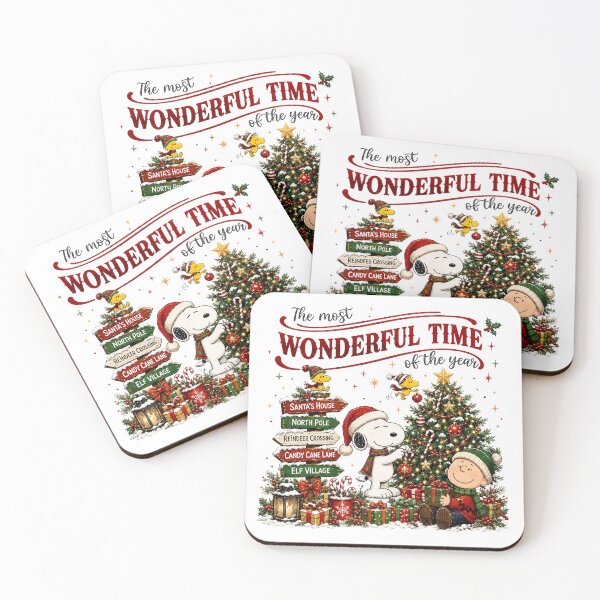 Item preview, Wonderful Time of Year Snoopy Charlie Brown Christmas designed and sold by RetroAGarage.