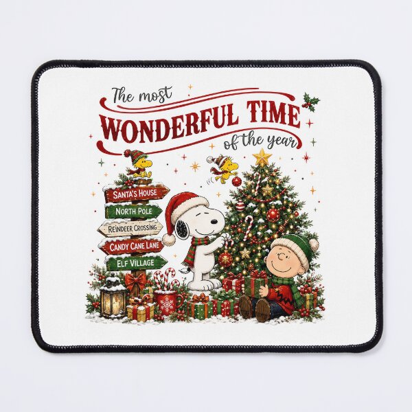 Item preview, Wonderful Time of Year Snoopy Charlie Brown Christmas designed and sold by RetroAGarage.