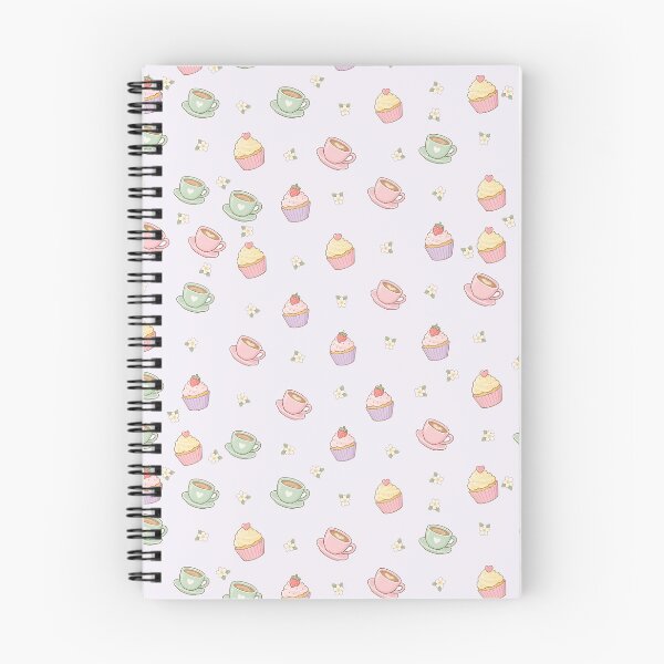 Item preview, Coffee and Cupcakes – Pastel Teacups and Sweet Pastries Pattern designed and sold by penny+florence.