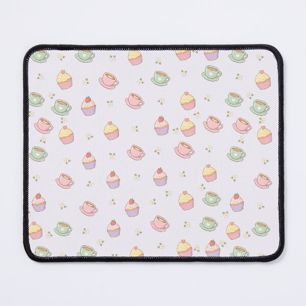 Item preview, Coffee and Cupcakes – Pastel Teacups and Sweet Pastries Pattern designed and sold by penny+florence.