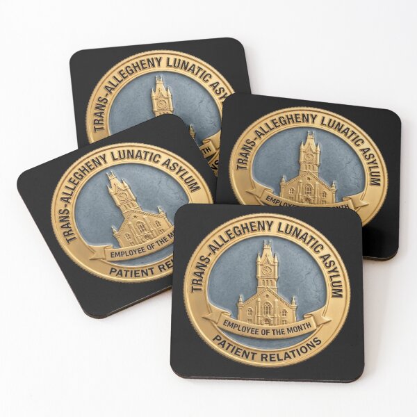 Item preview, Trans-Allegheny Asylum Patient Relations - Employee of the Month Fake Badge designed and sold by RogueSquirrels.