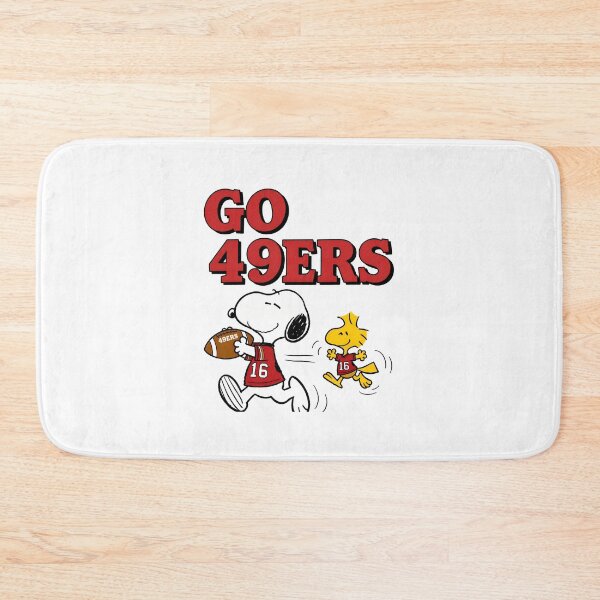 Item preview, Go 49ers Snoopy Woodstock Football  designed and sold by RetroAGarage.