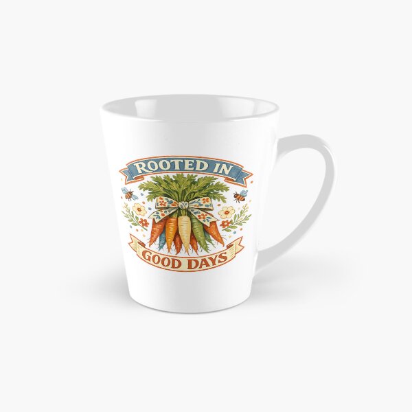 Item preview, Rooted in Good Days Carrot Garden Cottagecore Vegetable Art Design designed and sold by inkoutninja.