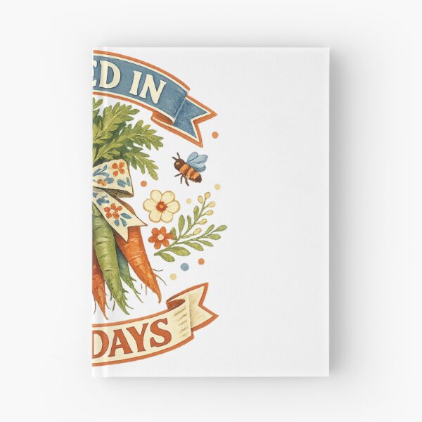 Item preview, Rooted in Good Days Carrot Garden Cottagecore Vegetable Art Design designed and sold by inkoutninja.