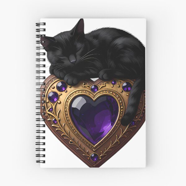 Item preview, Gothic Bombay Cat Amethyst Planchette designed and sold by IllumeInk.