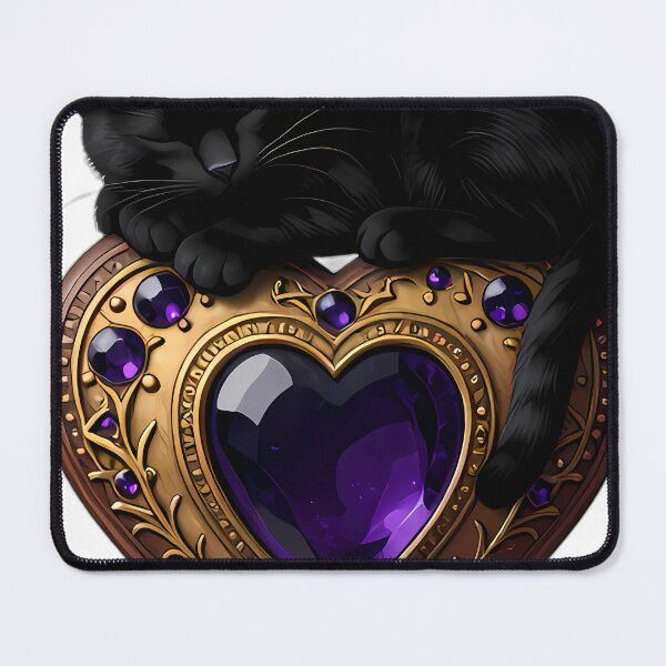 Item preview, Gothic Bombay Cat Amethyst Planchette designed and sold by IllumeInk.
