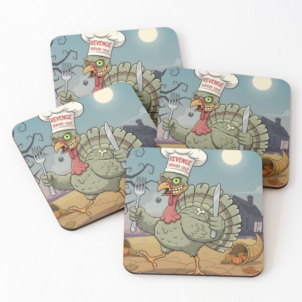 Item preview, Zombie Turkey Feast – Funny Thanksgiving Horror Mashup designed and sold by VibranPalette.