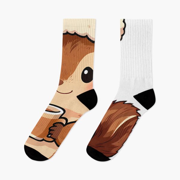 Item preview, Cute Chipmunk in Acorn Pajamas Holding Warm Hazelnut Milk designed and sold by pumsquare.