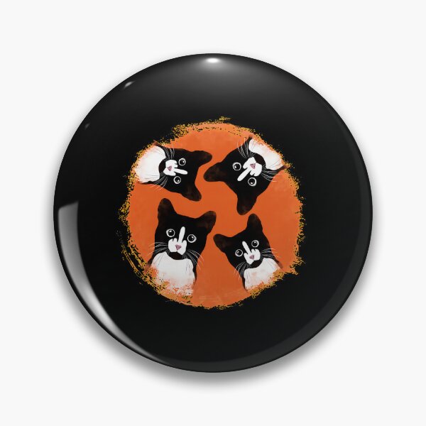 Item preview, Playful Cats Peeking Pink Orange Paw Up Design designed and sold by lamercarv.