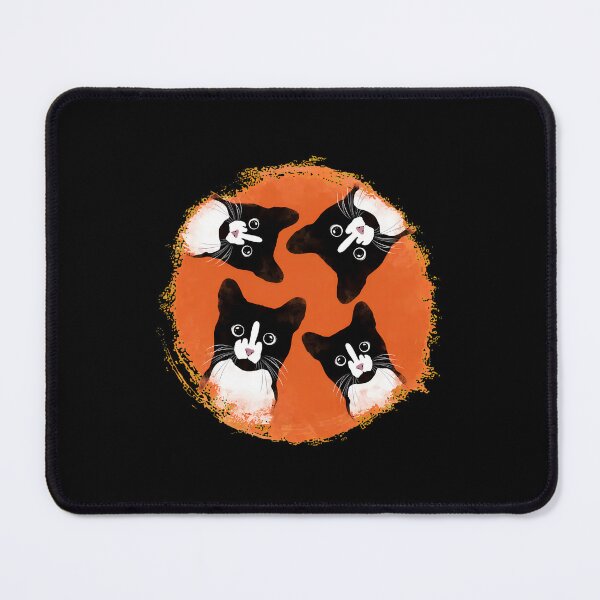 Item preview, Playful Cats Peeking Pink Orange Paw Up Design designed and sold by lamercarv.