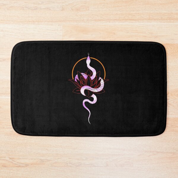 Item preview, Purple Snake Lotus Zen Watercolor Art designed and sold by andrasmar.