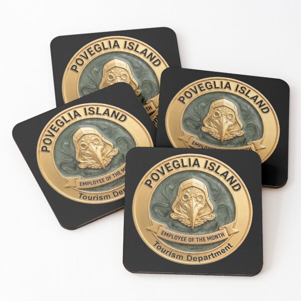 Item preview, Poveglia Island Tourism Dept - Employee of the Month Fake Badge designed and sold by RogueSquirrels.