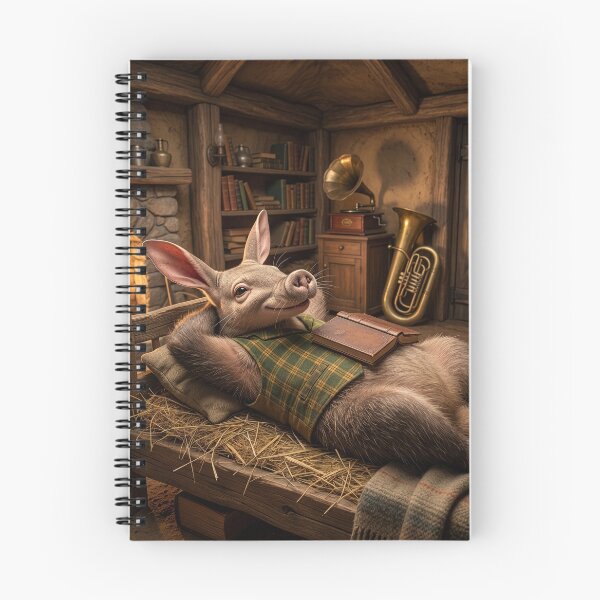 Item preview, Tuba-Playing Aardvark Spends His Days Reading designed and sold by Tridentulus.