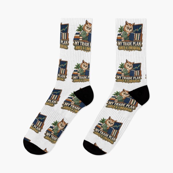 Item preview, My Trade Plan Hired a Librarian Trading Humor designed and sold by Bikivuno.