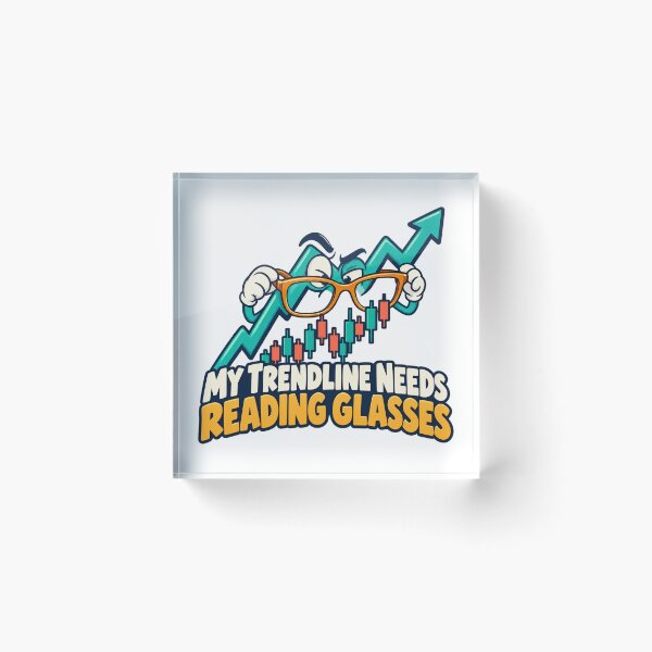Item preview, My Trendline Needs Reading Glasses Funny Quote designed and sold by Bikivuno.