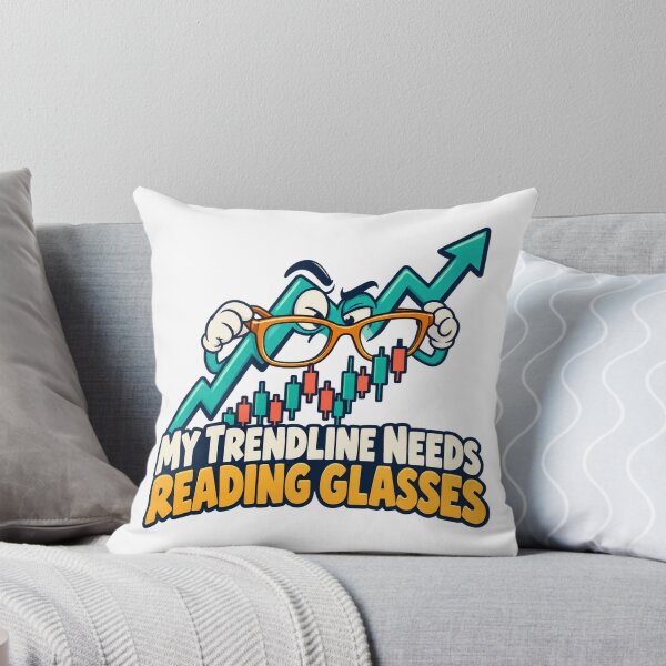 Item preview, My Trendline Needs Reading Glasses Funny Quote designed and sold by Bikivuno.