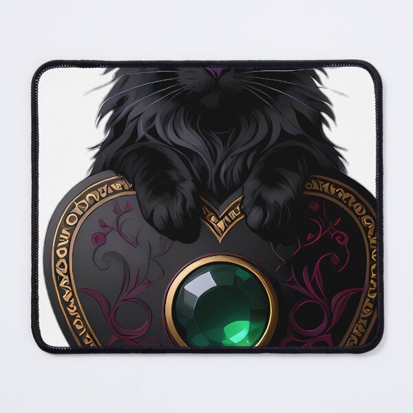 Item preview, Gothic Maine Coon Velvet Gold Planchette designed and sold by IllumeInk.