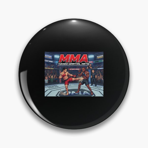 Item preview, Retro Pixel MMA Fighting Arena Design designed and sold by JESSICATANLEY.