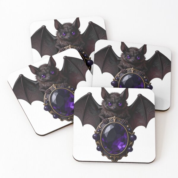Item preview, Gothic Fruit Bat Nightshade Planchette designed and sold by IllumeInk.